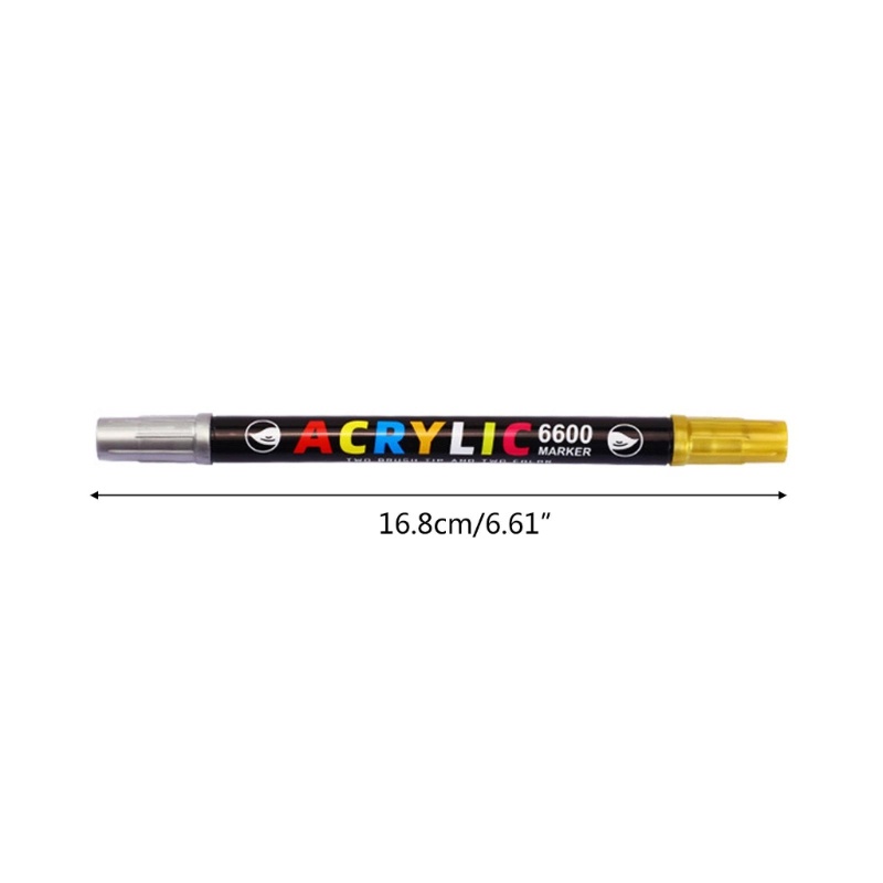 Set 18 Bút Đánh Dấu Hai Đầu Bằng Acrylic Đa Ứng Dụng DIY