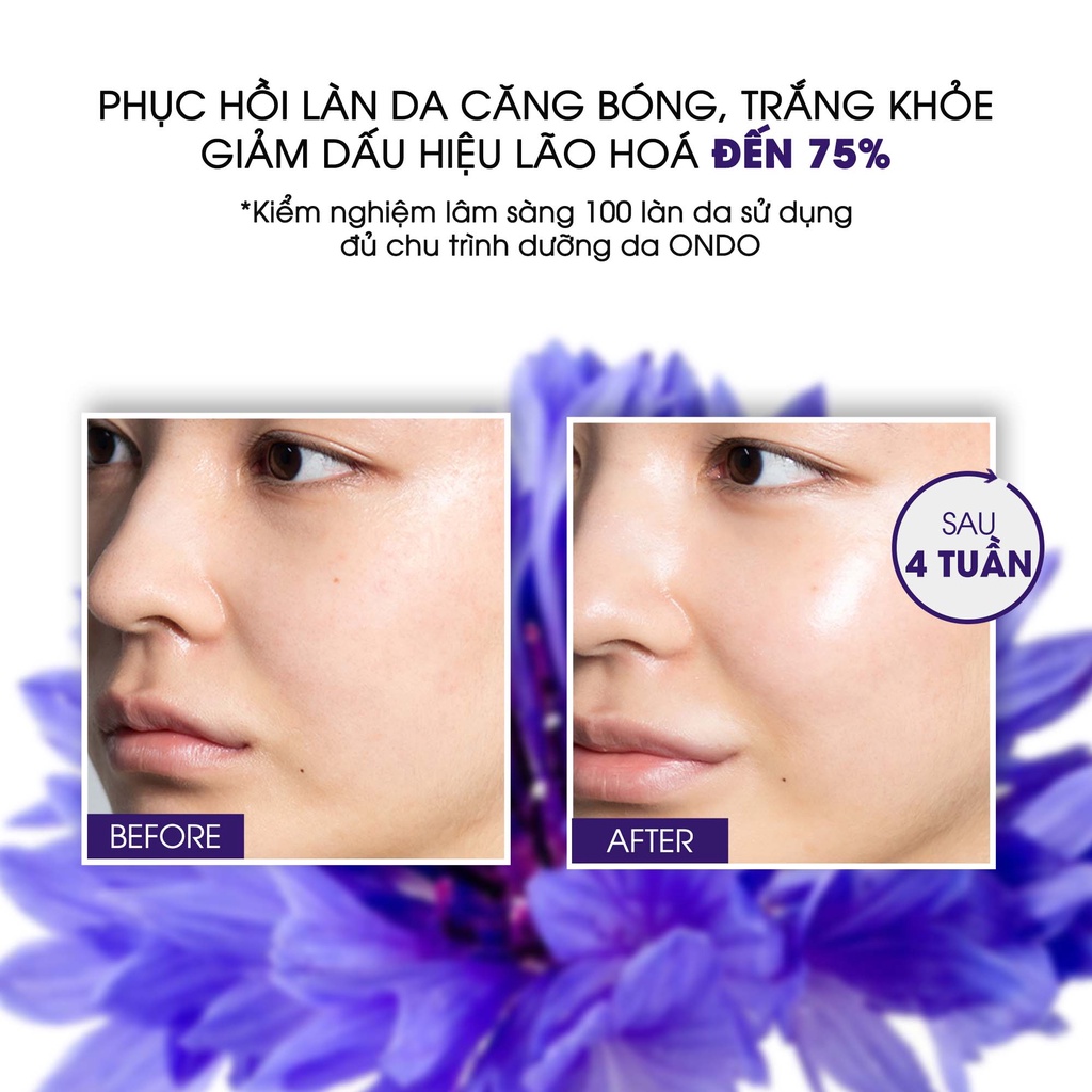 Serum dưỡng trắng, trẻ hoá da Ondo Skin Clotho Ampoule 50ml