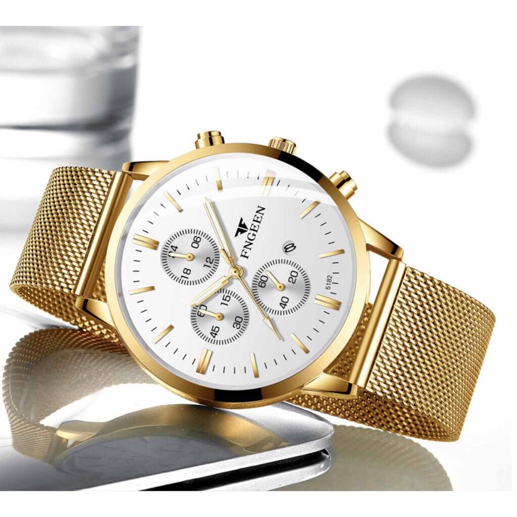 Đồng Hồ Nam FNGEEN F13 Dây Thép Nhuyễn Đẳng Cấp Đàn Ông