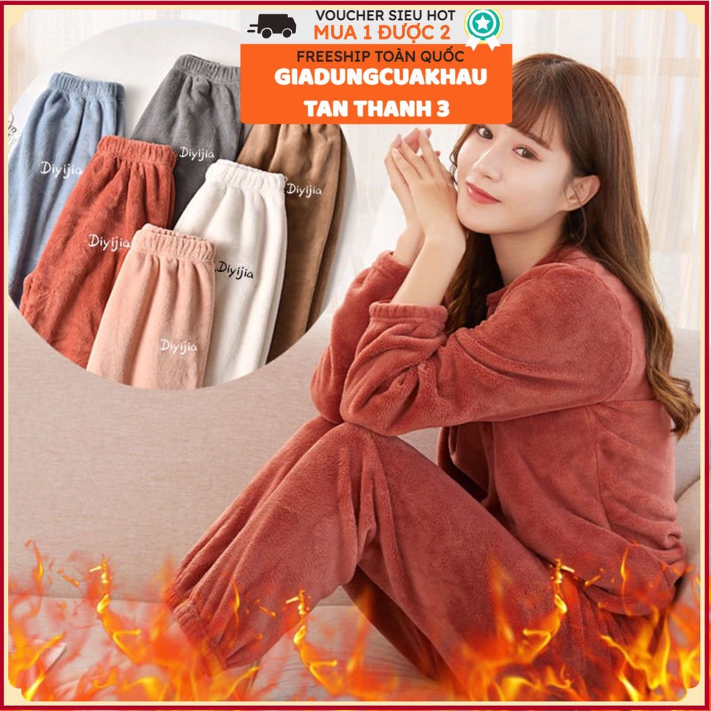 Bộ đồ ngủ mặc nhà nhung lót lông dày dặn 🔥𝐠𝐢𝐚𝐝𝐮𝐧𝐠𝐜𝐮𝐚𝐤𝐡𝐚𝐮𝐭𝐚𝐧𝐭𝐡𝐚𝐧𝐡𝟑🔥