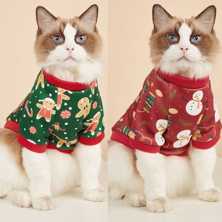  Áo Thú Cưng Hoạ Tiết Noel Giáng Sinh Cho Chó Mèo Áo Cho Chó Nhỏ Ấm Áp Mùa Đông Đẹp Full Size S tổ 2XL Ngaupet 