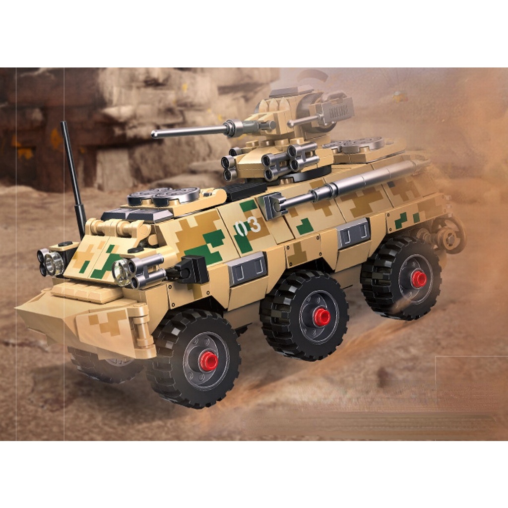 Set 336 Khối Lắp Ráp Mô Hình Xe MOC WW2 Type 92 Đồ Chơi Cho Bé Mới
