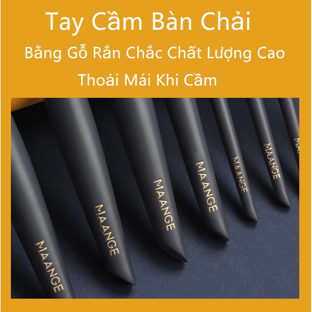 Bộ 7/14 cọ trang điểm MAANGE để tán phấn nền phấn mắt tiện lợi cao cấp