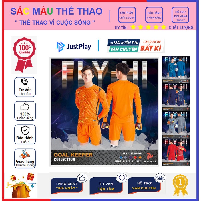 Bộ quần áo thủ môn JUST PLAY FLY HI - Hàng chính hãng , chất lượng , thoáng mát