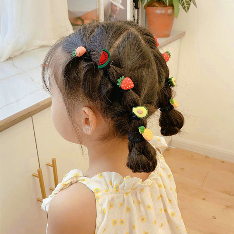 Bộ Dây Buộc Tóc Cao Su Co Giãn Dễ Thương Phong Cách Hàn Quốc Cho Bé Gái dreamdiary