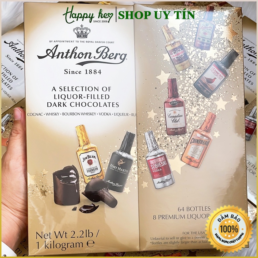 Socola nhân rượu Anthon Berg Chocolate - 64 viên(Có tách lẻ)