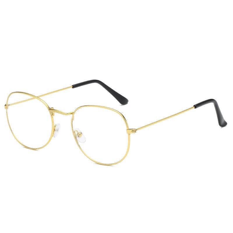 Kính Đọc Sách Gọng Tròn Bằng Kim Loại Phong Cách Vintage Cho Nam Và Nữ
