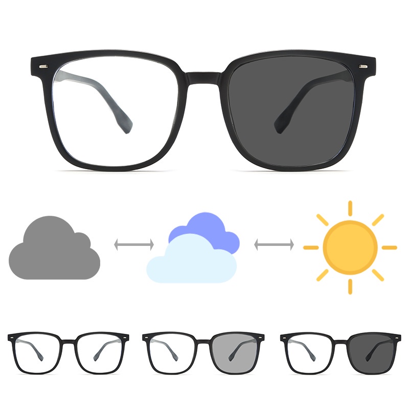 Kính Mát Gọng Vuông Chống Bức Xạ Có Thể Thay Thế Cho Cả Nam Và Nữ