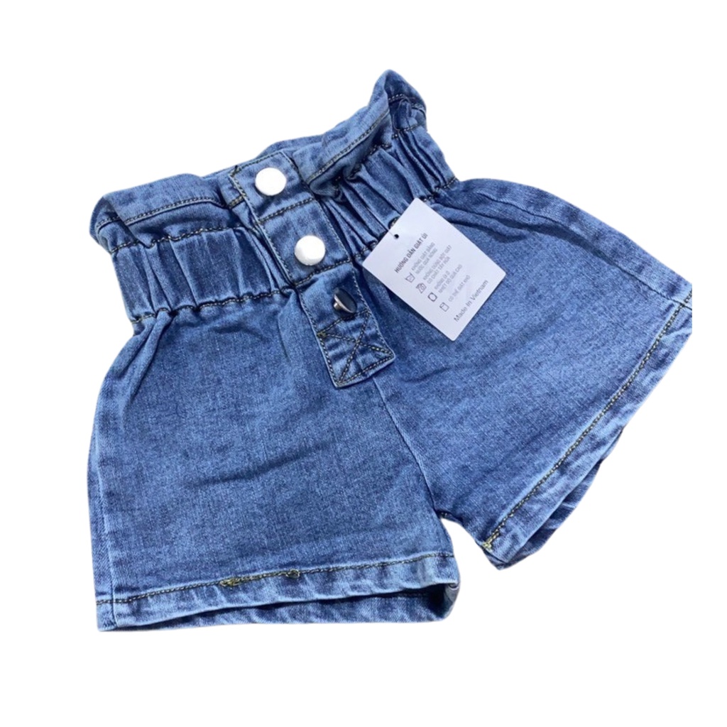 Quần Jean Đùi Bé Gái Size Đại Cá Tính