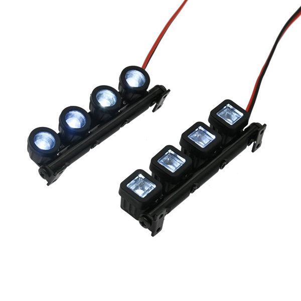 Thanh Đèn LED Gắn Nóc Xe Điều Khiển Từ Xa Axial SCX24 FMS FCX24 Xiaomi Jimny WPL D12 Mini 1 / 18 1 / 24 RC Crawler 2