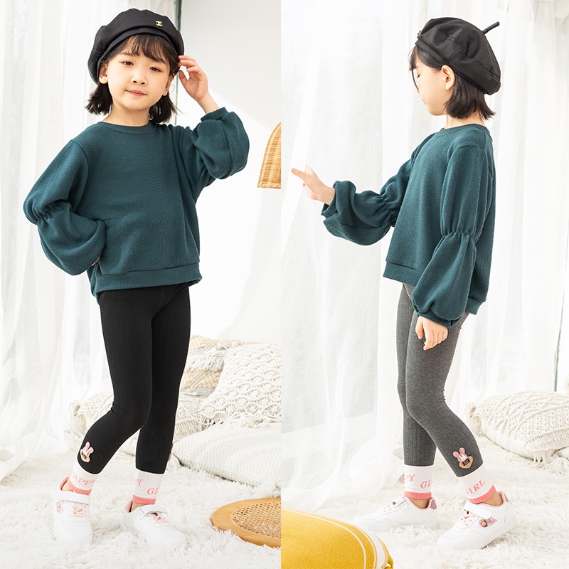 Quần legging bé gái, quần thun cotton co giãn xuất Nhật Siêu Xịn cho bé gái 3 - 8 tuổi