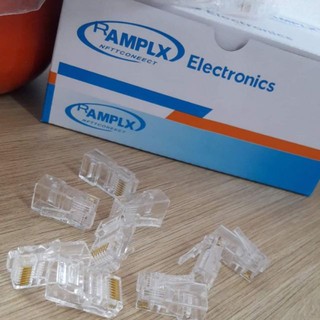 Đầu mạng rj45 cat5 amp/commscope chính hãng
