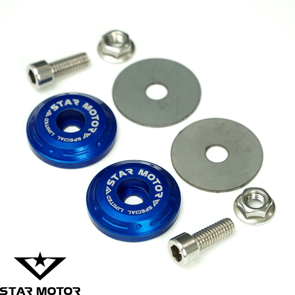 Nút bịt chân gương xe máy Sh, Lead, Vision nhôm CNC tặng kèm ốc inox