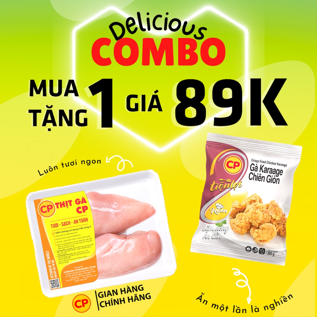 Combo delicious - mua ức gà tặng gà chiên cp - ảnh sản phẩm 2