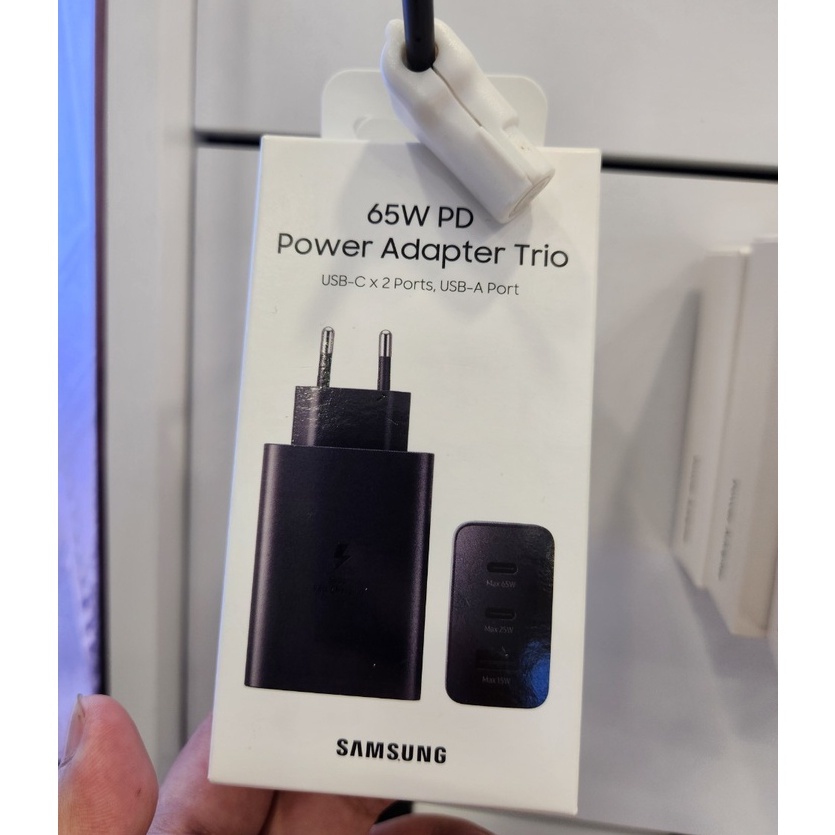 Củ sạc nhanh 65W Samsung EP-T6530N 3 cổng new chính hãng