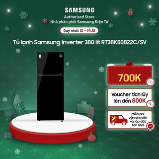 Tủ lạnh samsung inverter 380 lít rt38k50822c/sv mới 2020, làm lạnh nhanh làm đá tự động inverter tiết kiệm điện