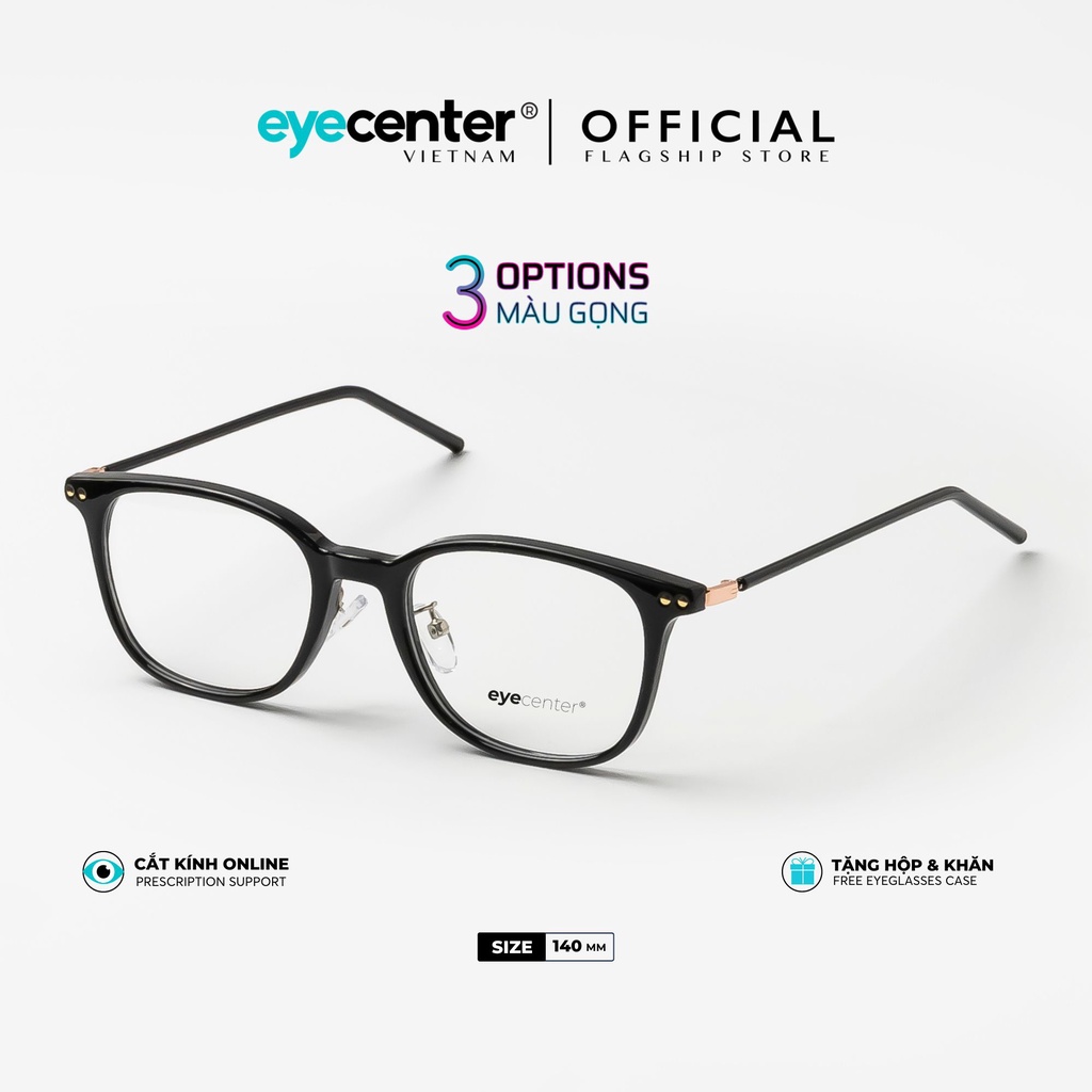 Gọng kính cận nam nữ chính hãng EYECENTER A80S lõi thép chống gãy cao cấp nhập khẩu by Eye Center Vietnam