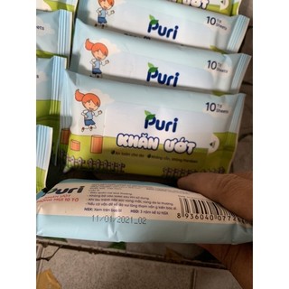 50 gói khăn ướt puri (10tờ/1gói)
