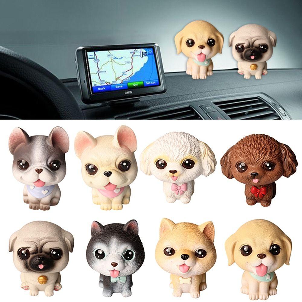 Thú Nhồi Bông Hình Chú Chó Lắc Đầu Sáng Tạo Trang Trí Bảng Điều Khiển