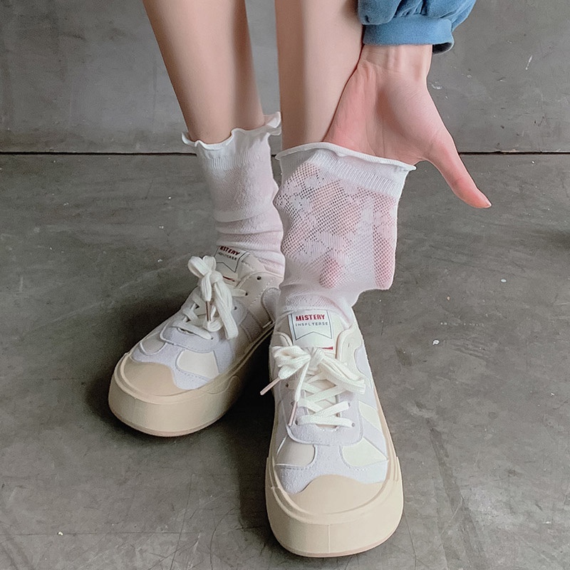 Vớ Ren Cổ Cao Phổ Biến Phong Cách Hàn Quốc ruiyan MM