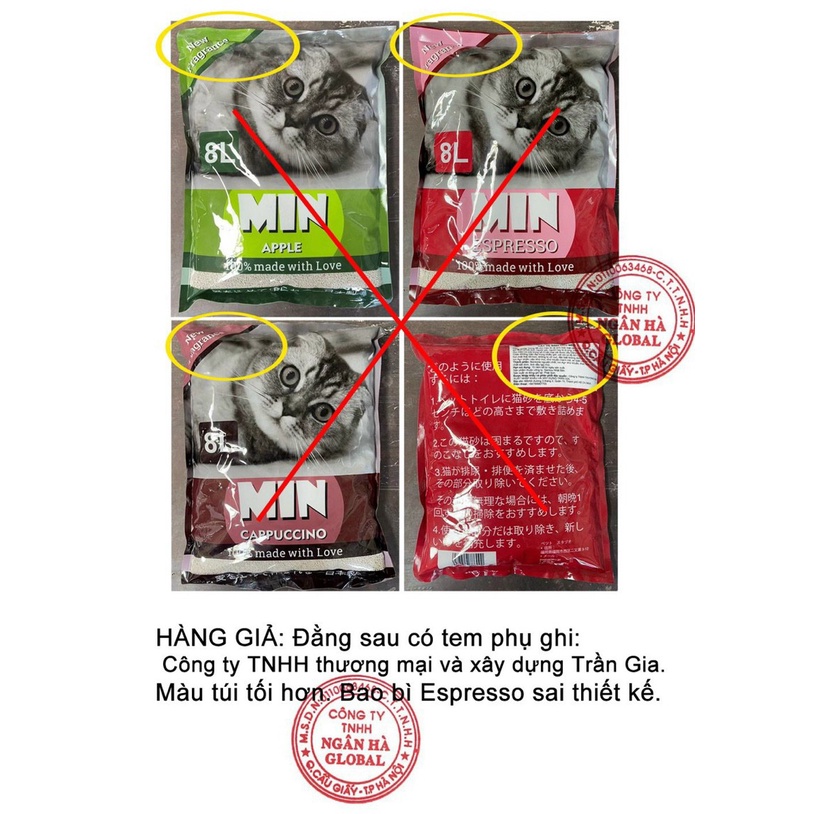 CÁT MIN 8L - CÁT VỆ SINH CHO MÈO