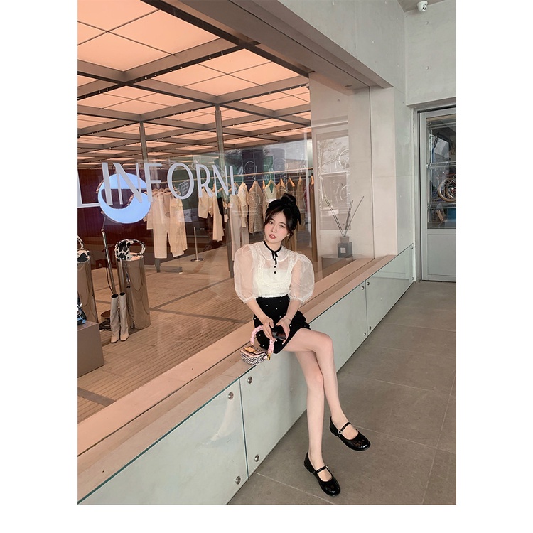 Giày Mary Jane Mùa Xuân 2023 Mũi Tròn Cài Khóa Màu Sắc Phù Hợp Với Nữ