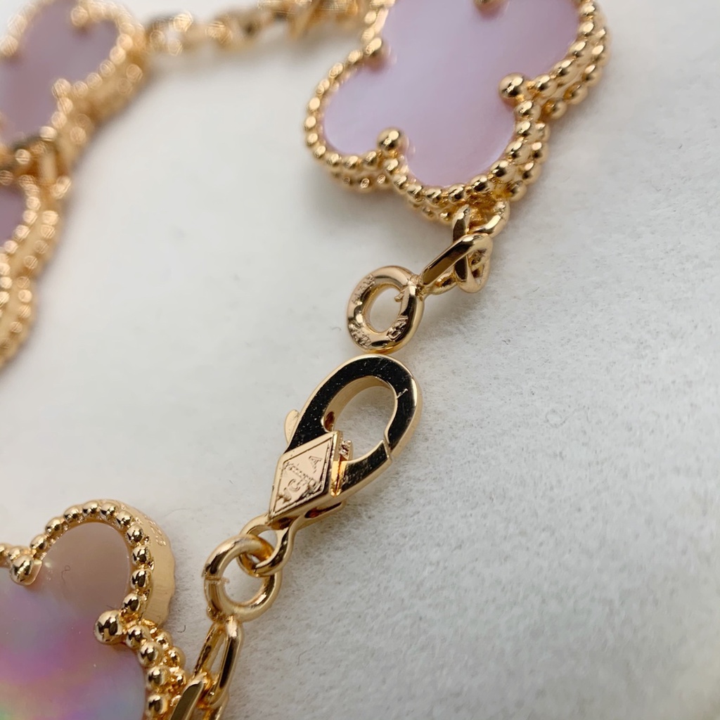 Vòng Tay Bạc 925 Hình Cỏ Bốn Lá Thời Trang