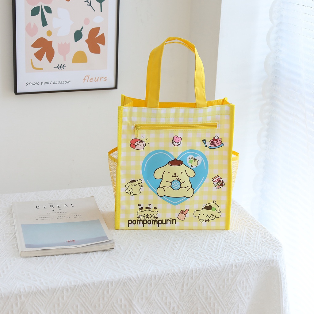 Túi Đựng Đồ Trang Điểm Hai Lớp Bằng Vải Oxford In Hoạt Hình Love Series Mới Dành Cho Học Sinh