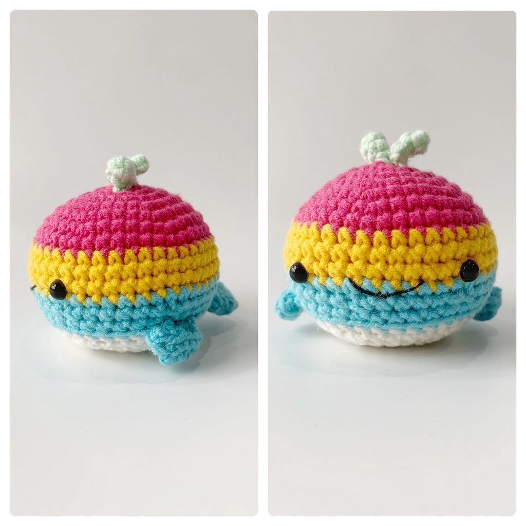 Móc khóa Cá Heo LGBT - Móc khóa LGBT - Móc khóa len