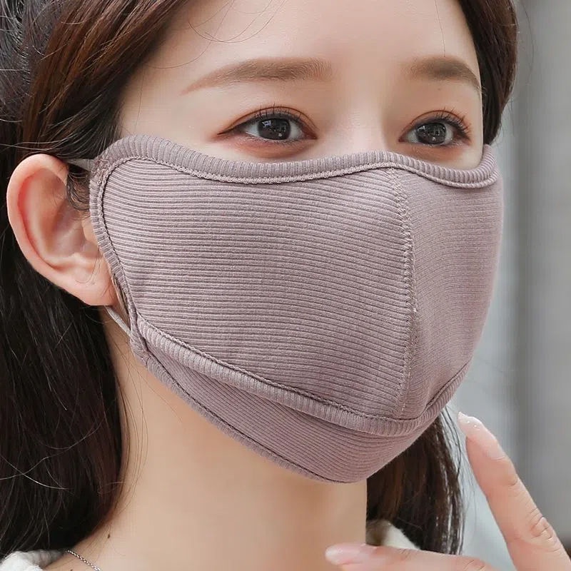 Khẩu Trang 3 Lớp Bằng Vải Lông Cừu Ấm Áp Kháng Khuẩn Thoáng Khí Chống Bụi Có Thể Giặt Và Tái Sử Dụng Cho Nam Và Nữ PJUL