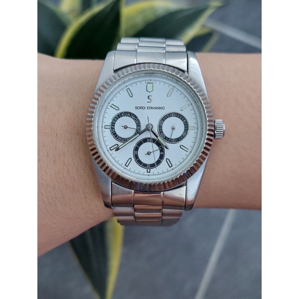 Đồng hồ nam Sordi 6 kim chạy pin hàng Si