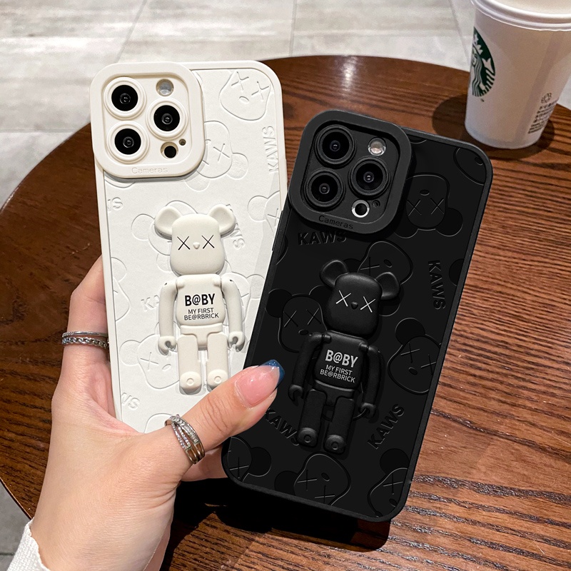 Ốp Điện Thoại Chống Sốc Bốn Góc Hình Gấu Cho iPhone 14 14pro 14Plus 14prm 13 13pro 13prm 11 7Plus 8Plus Xr XS 12 Pro Max