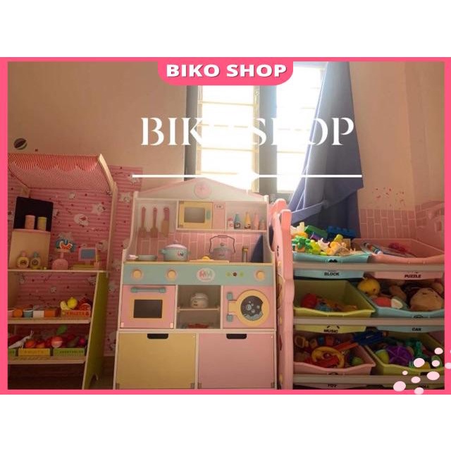 Đồ chơi nhà  bằng gỗ cho bé 2 cách lắp