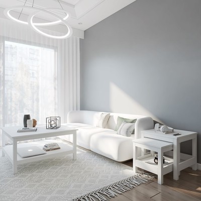 LUMET, Bàn phòng khách DEK_054, 90x90x46cm, Scandi Home