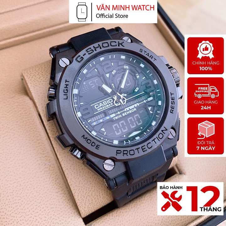 Đồng hồ thể thao nam GS8600 kim điện tử chống nước đa năng, thời trang năng động cá tính đẹp giá rẻ