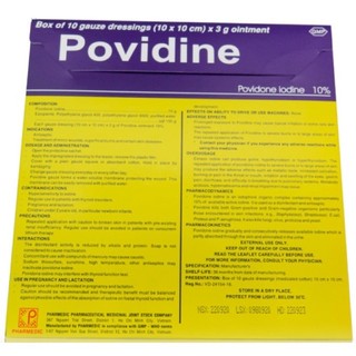 GẠC MỠ POVIDONE