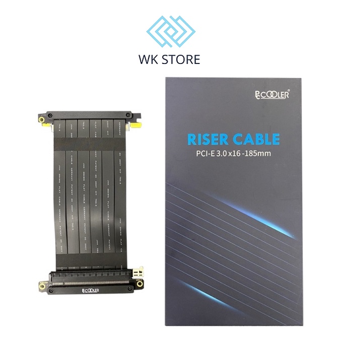 Cáp dựng VGA Riser Cable PC Cooler (PCI-E 3.0 X 16/185 mm) - Chính hãng bảo hành 12T