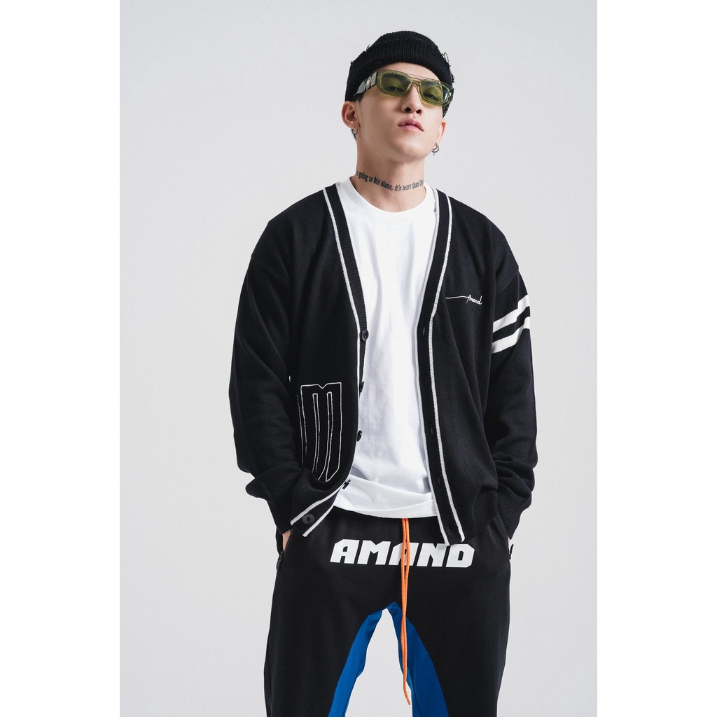 Áo khoác Modern City Cardigan áo len - Black