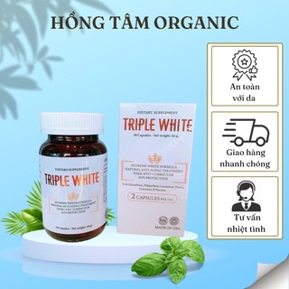 Viên Uống Triple White - Viên Uống Trắng Da Chống Nắng Giảm Thâm Nám