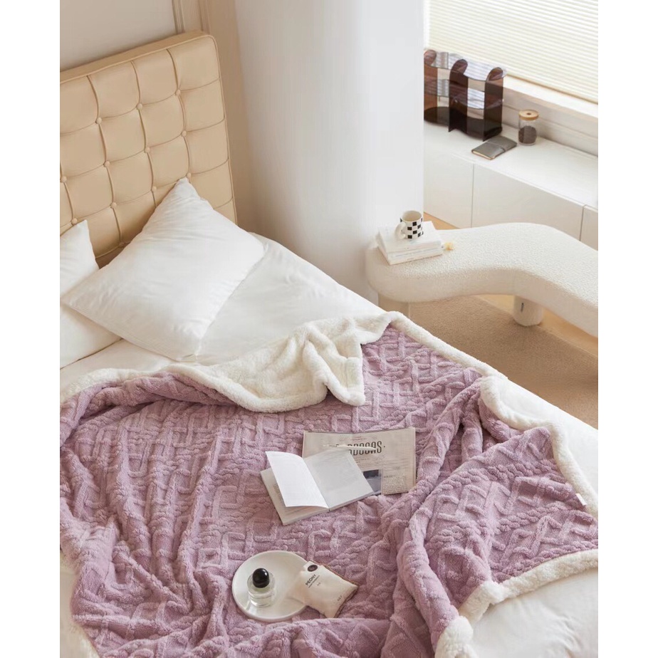 Chăn lông cừu Mông Cổ Tafurong nhật khẩu - Chăn nặng 2,5kg, khích thước 2mx2m3