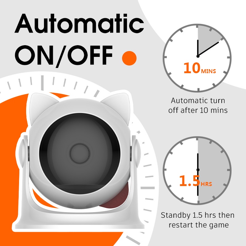 HamshMoc Đồ Chơi Tương Tác Tự Động Ngắt Tia Laser Sạc USB Nhanh Và Chậm Cho Mèo Cưng