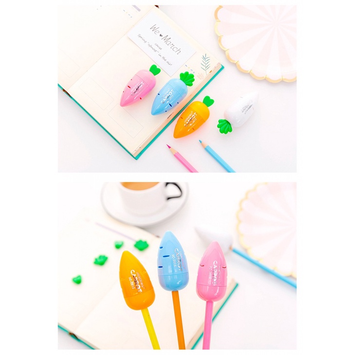 Gọt Bút Chì Hình Củ Cải Màu Sắc Ngọt Ngào Cho Học Sinh