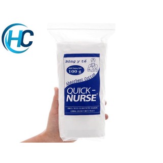 [CHÍNH HÃNG] Bông Gòn Y Tế Quick Nurse (100g)