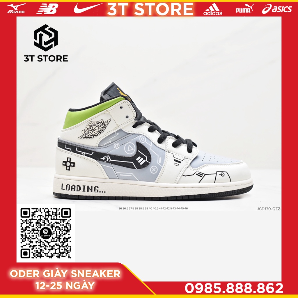 GIÀY SNEAKER MÃ SẢN PHẨM: 554724-411_Air Jordan 1 Mid  AJ1_FULL BOX_FREE SHIP TOÀN QUỐC