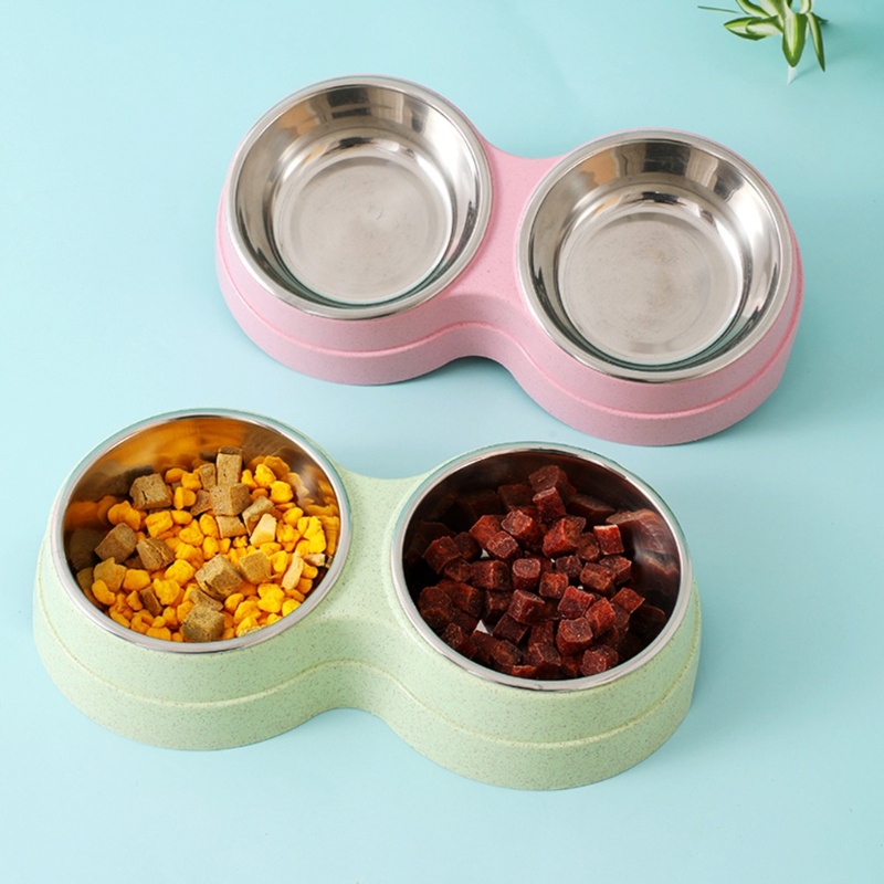 Tô Đựng Thức Ăn / Nước Uống Cho Thú Cưng Bằng Thép Không Gỉ Chống Trượt