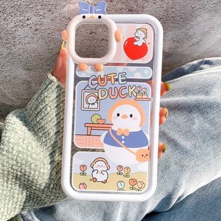Ốp Lưng Nơ Iphone/Android Trong Suốt - Cute Duck