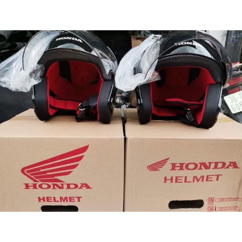 Nón/mũ honda 3/4 siêu phẩm nhập Indonesia sản xuất.có trầy xước.