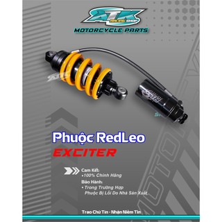 Phuộc Redleo có bình dầu dành cho xe Exciter150, EX 155 hàng chính hãng màu Xanh hoặc Vàng