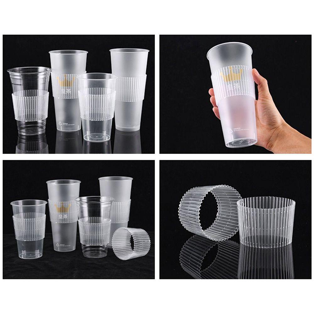 FOREVER Bộ 50 Vỏ Bọc Cốc Trà Sữa Dùng Một Lần Cách Nhiệt Chống Rơi Tiện Dụng