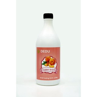 Siro đào dedu can trắng 2.5kg